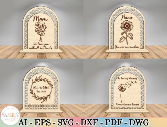 Arch Bundle Glowforge XTool Laser Cutting for Mother S Day
