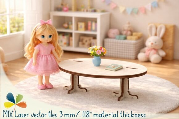 Coffee Table Dollhouse Furniture Laser Design Review