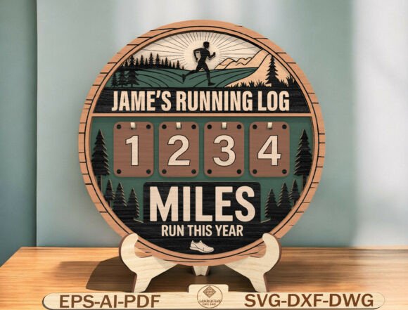 Custom Name Fitness Decor Laser Cut File for Wall Decor