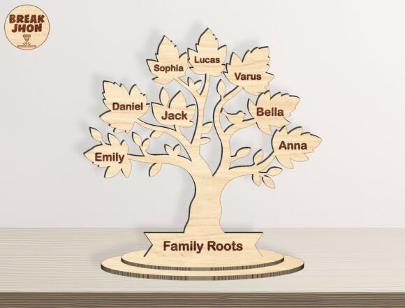 Family Tree Glowforge XTool Laser SVG