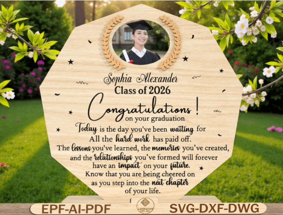 Graduation Photo Plaque Laser Cutting & Other Celebrations