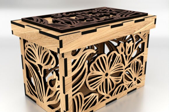 Happy Mother s Day Gift Box - Laser Cut