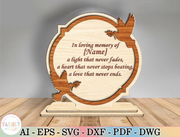 In Loving Memory Memorial Sign SVG