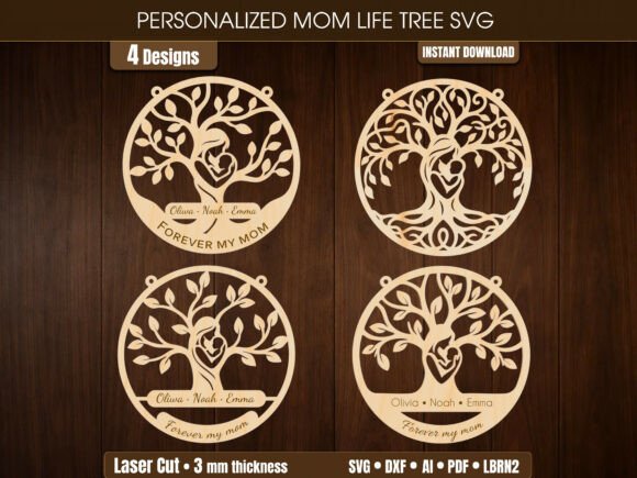 Mom Tree of Life SVG Laser Cut Hanging Review
