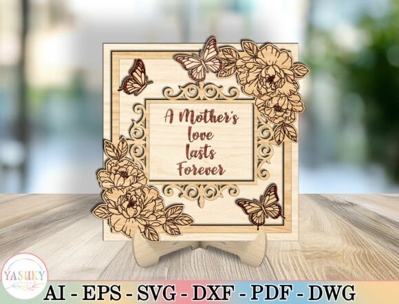Mother s Laser Cut File Svg for Mother S Day Projects