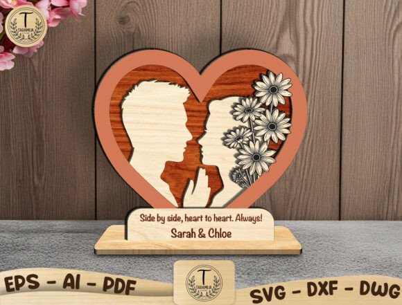 Personalized Couple Glowforge XTool CNC