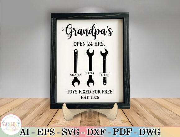 Personalized Grandpa Sign SVG Review