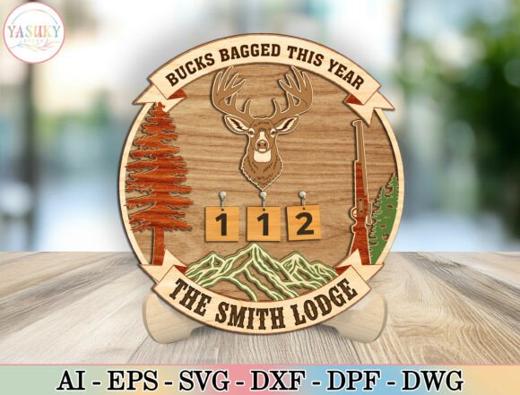 Personalized Hunting Lodge Decor for Laser Cutting Home Decor