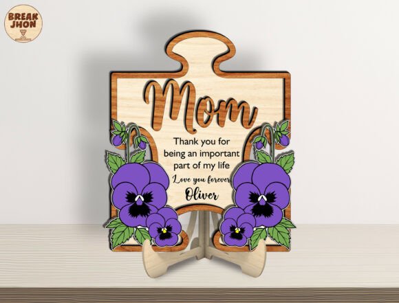 Personalized Mom Sign Laser Cut File SVG for Mother S Day