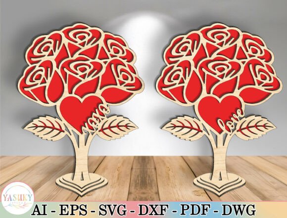 Valentine s Day Heart Sign Lasercut File for Laser Cutting